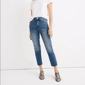 Madewell high rise crop boyjean
